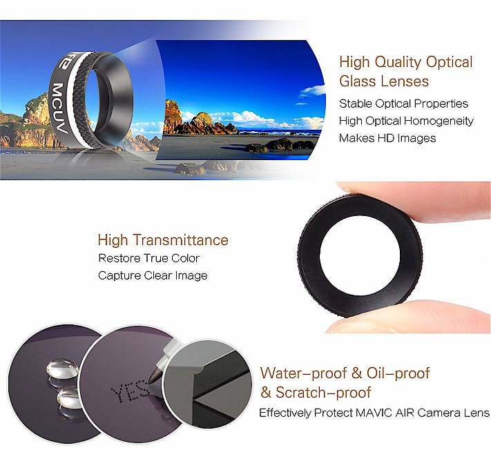 DJI Mavic Air - 6 Piece Filter Lens Kit