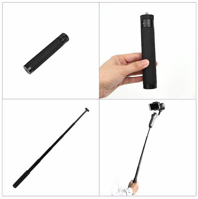 Details about   Handheld Extension Rod Selfie Stick With 1/4 Screw Adapter For DJI Osmo Pocket H
