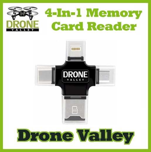 Drone Valley - 4-In-1 Memory Card Reader