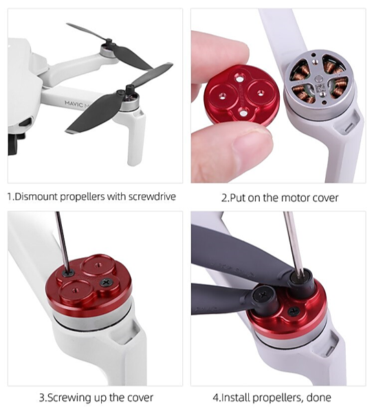 Details about   1 Pair Silicone Drone Propeller Motor Fixer Protector Cover for DJI Mavic Mini